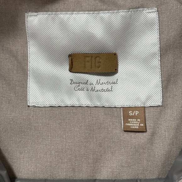 FIG Down Filled Womens Winter Long Jacket Oslo Parka Coat Beige Gray Hooded Snow - Picture 12 of 16